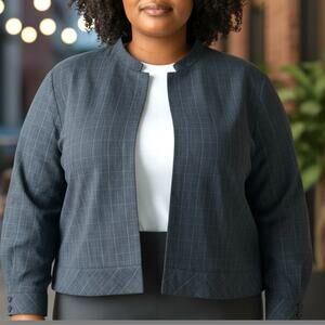 Vintage Jacket Womens Size 18W Zip Up Professional Shacket Business Casual